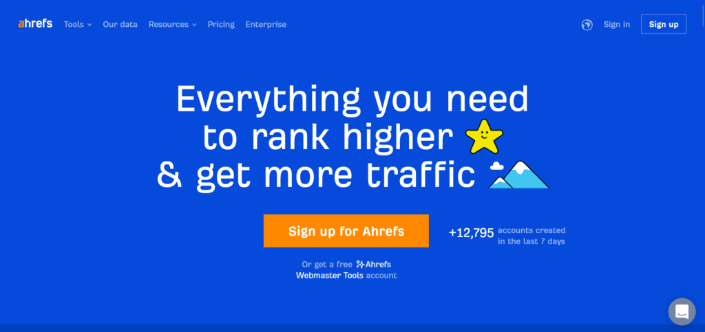 Top 10 SEO Tools in 2024 3 ahrefs image